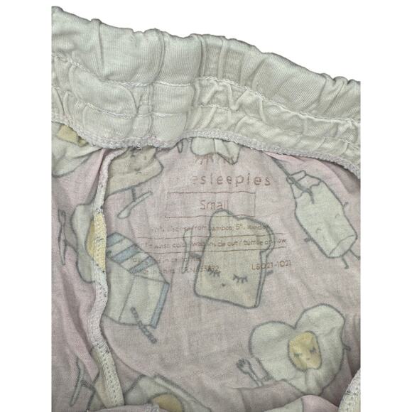 Little Sleepies Unisex Pajama Pants Breakfast Buddies Jogger Bamboo S eggs milk - Picture 3 of 4